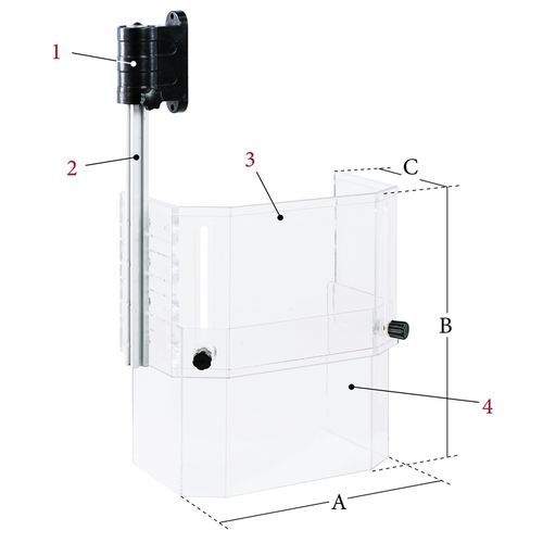 Dispositif de protection vertical - PTR-C, Gr. 3 - Bernardo - pour machines industrielles