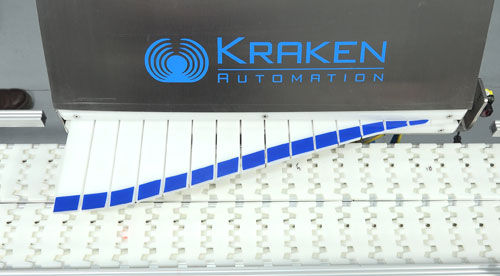 Convoyeur à bande - Kraken Automation - à chaînes / convergent / d'aiguillage
