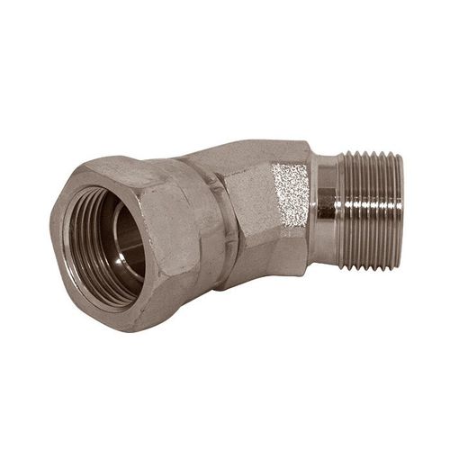 Adaptateur hydraulique industriel - 7303 series - Hydroscand - fileté / en acier / coudé