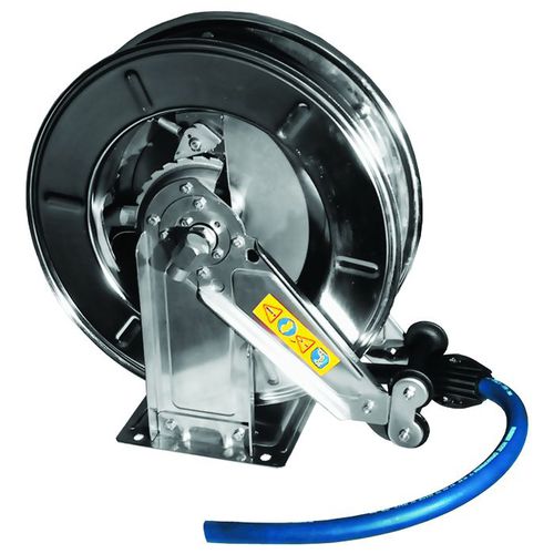 Enrouleur de tuyau - 54010000 - Hydroscand - à rappel automatique / fixe / en inox