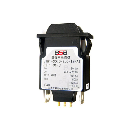 Disjoncteur hydraulique-magnétique - B1 series 1P - ZHEJIANG BSB ELECTRICAL APPLIANCES CO.,LTD - à réarmement manuel / pour la distribution électrique / pour applications ferroviaires