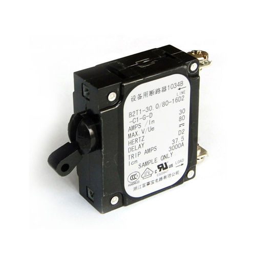Disjoncteur hydraulique-magnétique - B2 series - ZHEJIANG BSB ELECTRICAL APPLIANCES CO.,LTD - pour surcharge / à réarmement manuel / pour la distribution électrique