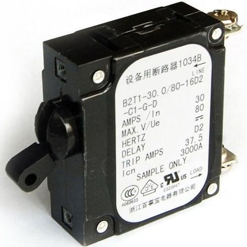 Disjoncteur hydraulique-magnétique - B2 series - ZHEJIANG BSB ELECTRICAL APPLIANCES CO.,LTD - DC / AC / à réarmement manuel