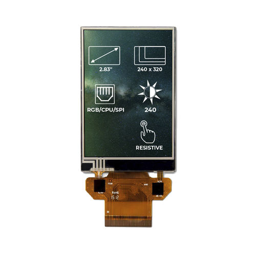 Module d'affichage TFT - RVT28AETNWR00 - Riverdi - à écran tactile résistif / 320 x 240 / industriel