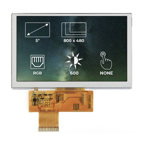 Module d'affichage TFT - RVT50AQTNWN00 - Riverdi - 800 x 480 / industriel