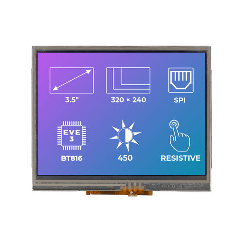 Module d'affichage TFT - RiTFT-35-RES - Riverdi - 320 x 240 / industriel / encastrable
