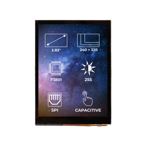 Module d'affichage TFT - RVT28AEFNWC00 - Riverdi - à écran tactile capacitif / 320 x 240 / industriel