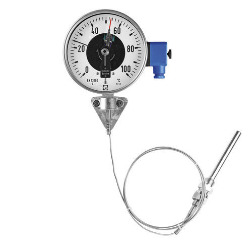 Thermomètre à dilatation de gaz - GFU 160 - Schmierer GmbH - à cadran / en acier inoxydable