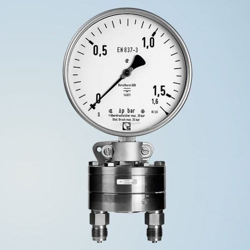 Manomètre différentiel - DGU 160 - Schmierer GmbH - à cadran / fileté / en acier inoxydable