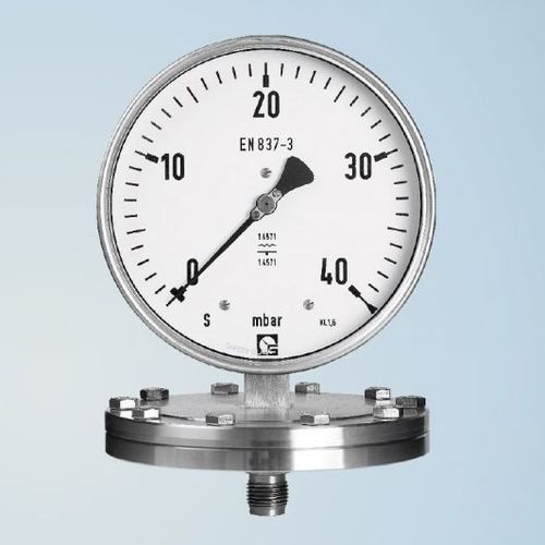 Manomètre à cadran - PKU 250 - Schmierer GmbH - à bride / à encastrer / en PVC
