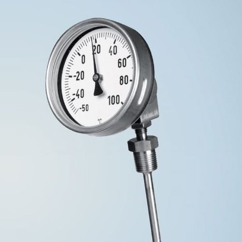 Thermomètre bimétallique - BU 160 - Schmierer GmbH - à cadran / fixe / en acier inoxydable