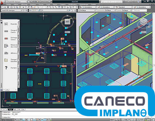 Logiciel BIM - Caneco Implantation - ALPI - pour conception de systèmes électriques