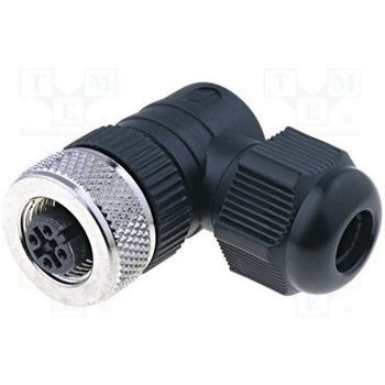 Connecteur de données - CON-M12X4-ANGX - PT Limited - femelle / à vis / M12