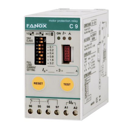 Relais de surcharge - C Series - FANOX ELECTRONIC - d'absence de phases / pour moteur électrique / à montage sur panneau