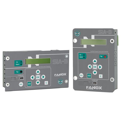 Relais de protection auto-alimenté - SIA-B SPECIFIC - FANOX ELECTRONIC - de fuite à la terre / de surintensité / à montage sur panneau