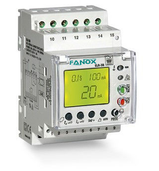 Relais de contrôle de fuite à la terre - ELR-3B - FANOX ELECTRONIC - AC / DC / sur rail DIN