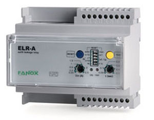 Relais de protection de fuite à la terre - ELR-A - FANOX ELECTRONIC - pour moteur électrique / sur rail DIN / modulaire