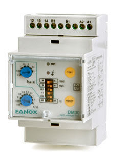 Relais de protection de fuite à la terre - DM30 - FANOX ELECTRONIC - sur rail DIN / ajustable / modulaire
