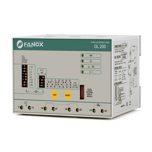 Relais de surcharge - GL 200 - FANOX ELECTRONIC - d'ordre de phases / d'absence de phases / de déséquilibre de phases