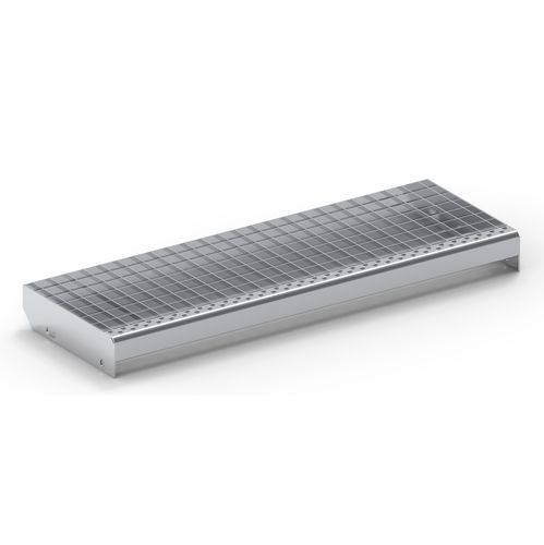 Caillebotis pour marche d'escalier - NAGÉV RÁCS Kft. / NAGÉV GRATINGS LTD. - en métal / en inox / pressé