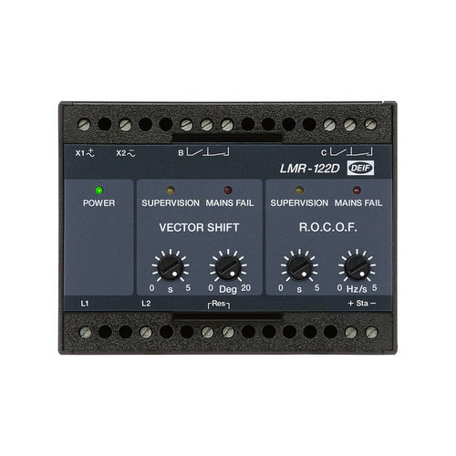 Relais de protection pour générateur - LMR-122D - DEIF - sur rail DIN