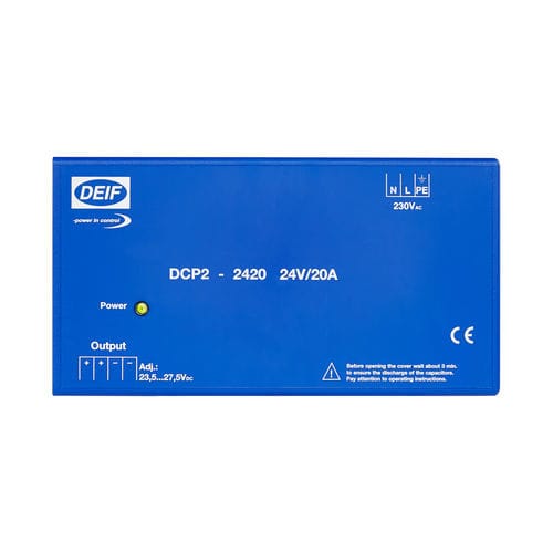 Chargeur de batterie sur rail-DIN - DCP2 series - DEIF - plomb / automatique