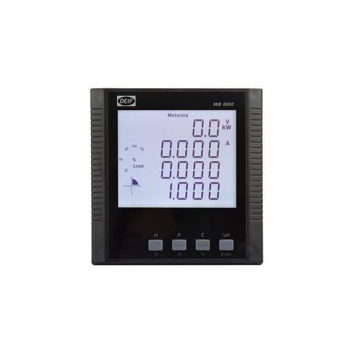 Appareil de mesure pour la distribution électrique - MIB 8000 - DEIF - triphasé / monophasé