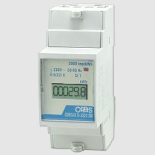 Compteur d'énergie électrique monophasé - CONTAX D-3221 S0 - ORBIS TECNOLOGÍA ELÉCTRICA - sur rail DIN / numérique