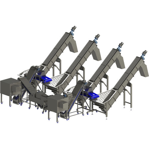 Convoyeur à vis - FMT - Food Processing Technology - incliné / de transport / pour aliments