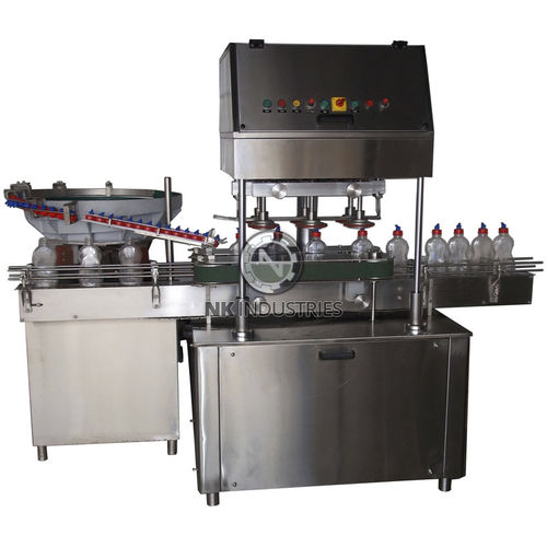 Boucheuse visseuse linéaire - NKLC-100 - N.K. INDUSTRIES - motorisée / automatique / pour produits hygiéniques