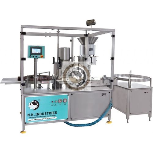 Remplisseuse semi-automatique - NKPF-120s - N.K. INDUSTRIES - d'ampoules / pour poudre / pour l'industrie pharmaceutique