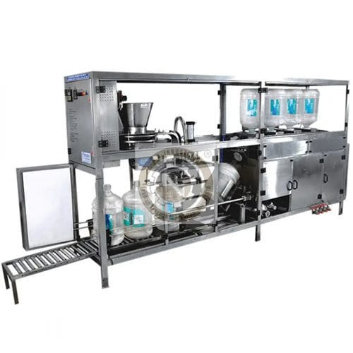 Rinceuse / remplisseuse / capsuleuse pour bouteilles - NKRFC-120M - N.K. INDUSTRIES - d'eau / bouteille / automatique