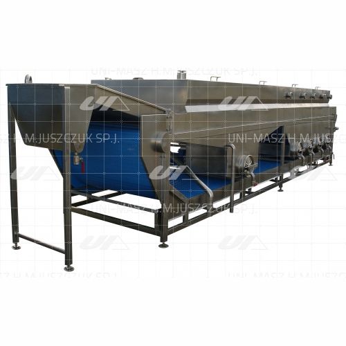 Machine à blanchir de légumes - Uni-Masz H.M. Juszczuk Sp.j. - pour l'industrie agroalimentaire / refroidisseur d'eau / à bande