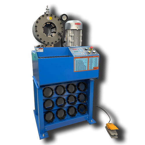 Sertisseuse de tuyau flexible - KM-91H7 - Handanshi Kangmai Hydraulic Equipment Co. Ltd. - de raccord coudé / pour flexible hydraulique / totalement automatique
