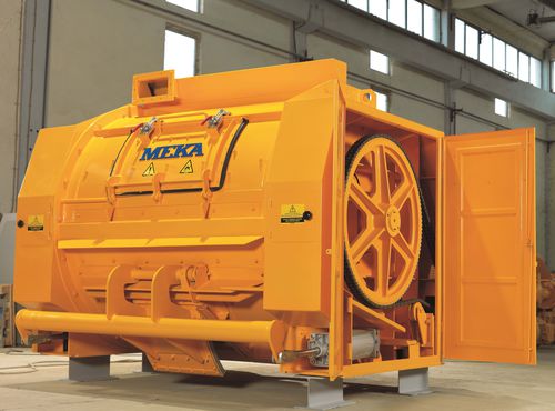 Mélangeur à palettes - MB-S series - MEKA Crushing Screening and Concrete Batching Technologies - continu / de solides / pour le béton