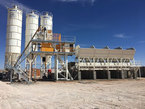 Centrale à béton stationnaire - C60  - MEKA Crushing Screening and Concrete Batching Technologies - compacte