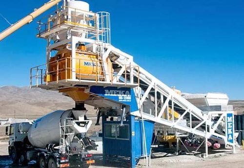 Centrale à béton semi-mobile - M120 - MEKA Crushing Screening and Concrete Batching Technologies - continue / à double châssis