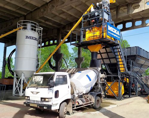 Centrale à béton stationnaire - C30  - MEKA Crushing Screening and Concrete Batching Technologies - compacte / continue