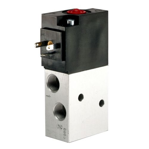Distributeur pneumatique à tiroir - Premair 1/8"  - ARO, Ingersoll Rand - avec actionnement manuel / 4 voies / compact