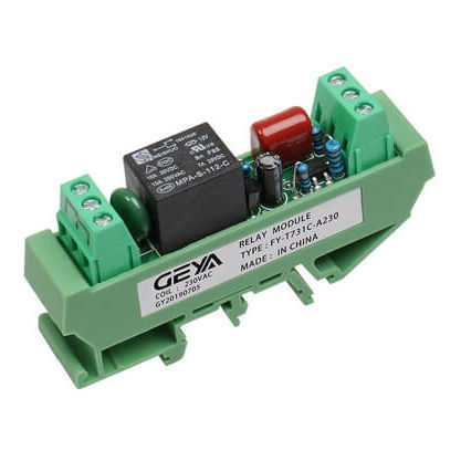 Module relais DC - FY-T73 1C - Zhejiang Geya Electrical Co., Ltd - AC / de commutation / sur rail DIN
