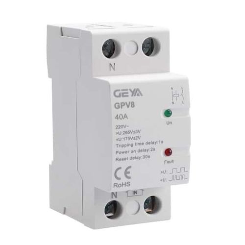 Relais de protection de sous-tension - GPV8 - Zhejiang Geya Electrical Co., Ltd - de surcharge / sur rail DIN