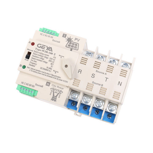 Commutateur de transfert automatique - W2R - Zhejiang Geya Electrical Co., Ltd - pour alimentation de secours / compact / 4 pôles