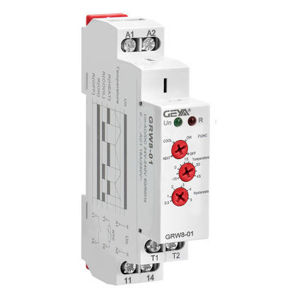 Relais de surveillance de température - GRW8 - Zhejiang Geya Electrical Co., Ltd - 1NO/NF / AC/DC / sur rail DIN