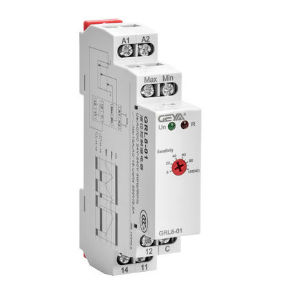 Relais de contrôle de niveau - GRL8 - Zhejiang Geya Electrical Co., Ltd - 1NO/NF / AC/DC / sur rail DIN