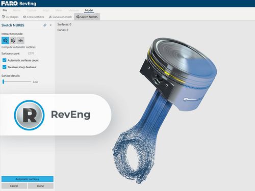 Logiciel d'ingénierie - RevEng - FARO Technologies - de CAO / de conception / de qualité