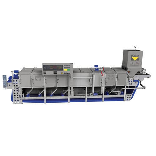 Machine à blanchir de légumes - BP-xxA ThermoMaster - POLLAK SALA - pour l'industrie agroalimentaire / refroidisseuse continue à eau / à vapeur