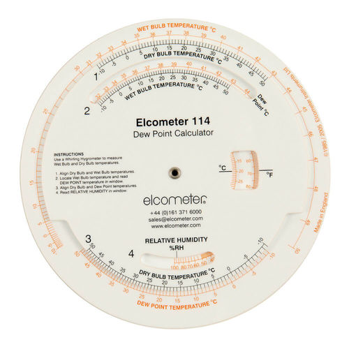 Appareil de mesure de point de rosée portable - G114----2 - Elcometer