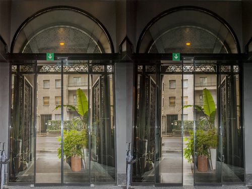 Porte coulissante - TSA 4 - Ponzi - en verre / pour l'intérieur / pour l'extérieur