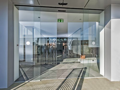 Porte coulissante - ASD 4 - Ponzi - en verre / pour l'intérieur / pour l'extérieur