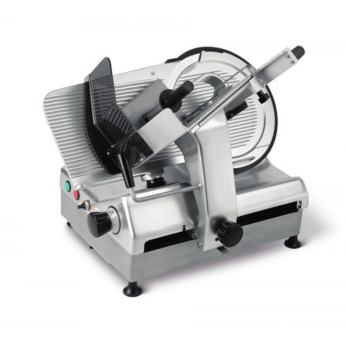 Trancheuse à viande - UNI 350 G COMFORT - ABM company S.r.l. - semi-automatique / à lame circulaire / en acier inoxydable